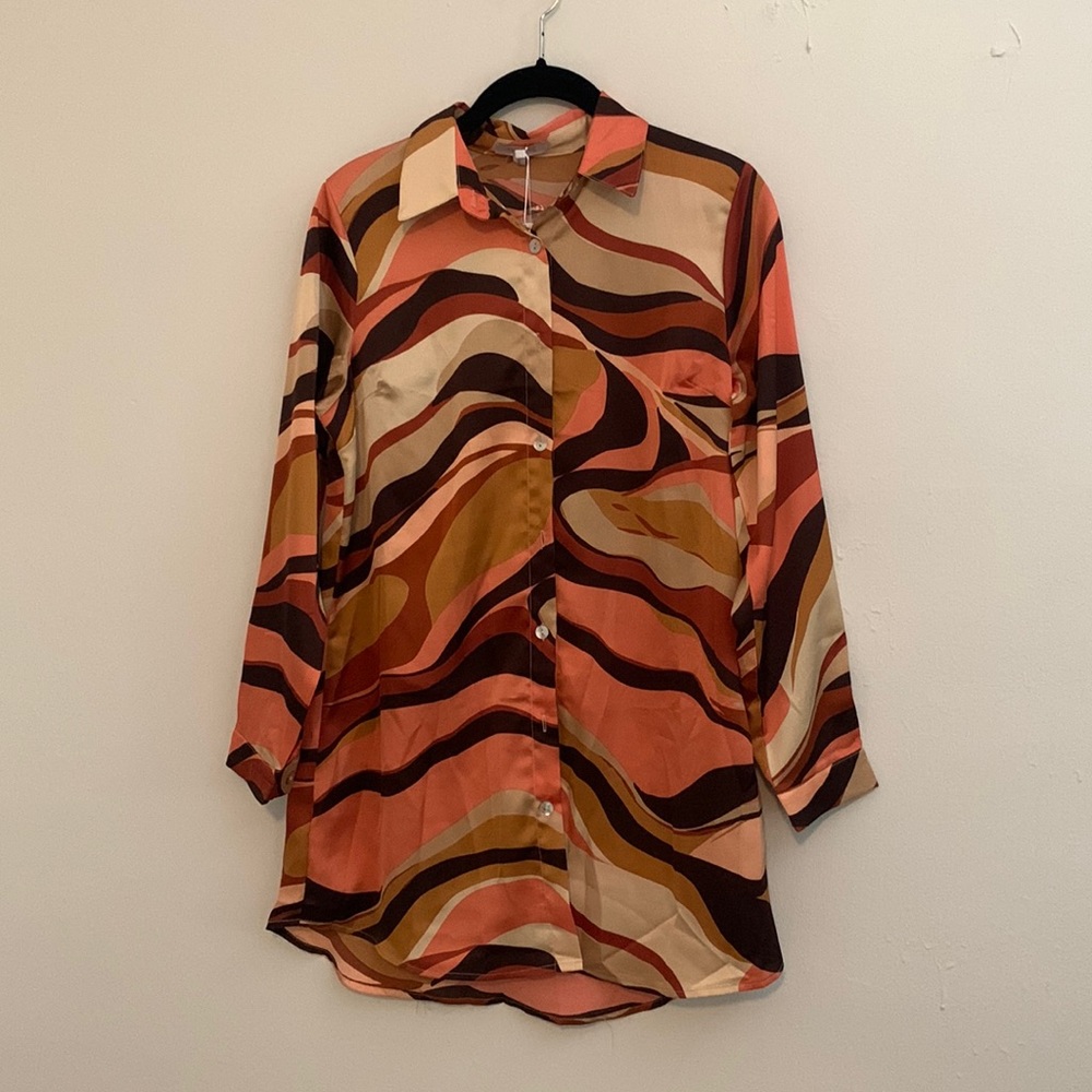 Verge Girl Longline Button Down